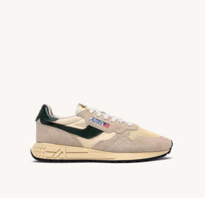 ZAPATILLAS REELWIND LOW DE NYLON ANTE Y PIEL ECRU' Y MOUNTAIN